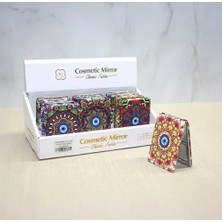 Ett 12'li Büyüteçli Dikdörtgen Cep Aynası Seti