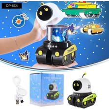 Esranın Dünyası Dempower Robot Şeklinde Projektör Lamba