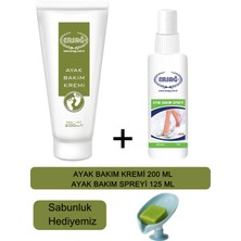 Ersağ Ersag Ayak Bakım Kremi 200 Ml- Ayak Bakım Spreyi 125 ml + (Sabunluk Hediyemiz) 167-15