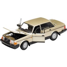 Scowetto Volvo 240 Gl Gold Metallic 1/24 Diecast Model Araba Koleksiyon