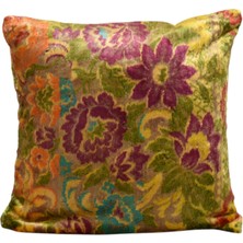 Kilim Antik Kadife Dokuma Dekoratif Kilim Kırlent Yastık Kılıfı 0915 - Yeni - Çok Renkli