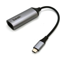 Beek Tip C  5g Ethernet Adaptörü, 1 x Tip C Erkek, 1 x RJ45 (5g)Beek Type-C To 5g Ethernet Adapter, 1 x Type-C Male, 1 x RJ45 (5g)