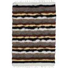 Kilim Antik El Dokuma Tiftik Yün Siirt Battaniyesi Kilim 0459 - Yeni - Çok Renkli