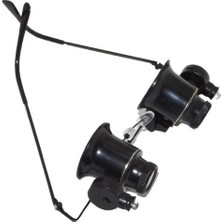 Gözlük Model Çıft LED Aydınlatma Saat Onarımı Için Harika Büyüteç