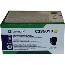 Lexmark C2425-C2350Y0 Sarı Orijinal Toner