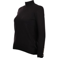 On Kadın Minimalist Boğazlı Uzun Kol Kazak - Günlük & Özel Gün