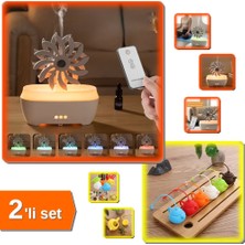 Hereveoyuncak Rüzgar Değirmeni Hava Nemlendirici + 1 Adet Çaydanlık Tasarımlı Çay Demleme Süzgeci - 2li Set Q2G0S4