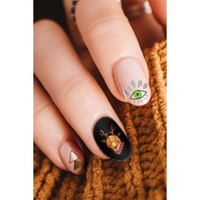 Artikel Boho Şekiller Tırnak Dövmesi, Tırnak Tattoo, Nail Art, Tırnak Sticker