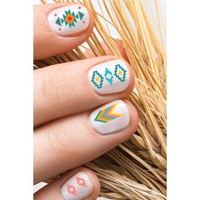 Artikel Etnik Desenler-1 Tırnak Dövmesi, Tırnak Tattoo, Nail Art, Tırnak Sticker