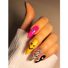 Artikel Zebra Desenli Tırnak Dövmesi,Tırnak Tattoo,Nail Art ,Tırnak Sticker