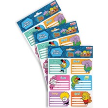 Artikel ETK-021 Kral Şakir Okul Etiketi Seti-5 36 Adet