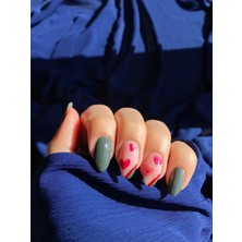 Artikel Renkli Kalpler Tırnak Dövmesi, Tırnak Tattoo, Nail Art, Tırnak Sticker