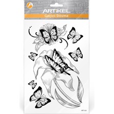 Artikel Kelebekler Geçici Dövme