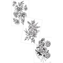 Artikel 3'lü Geçici Dövme Seti,geçici Tattoo ,vücut Dövme,kol Bilek Dövme,boyun Dövme,sırt Dövme
