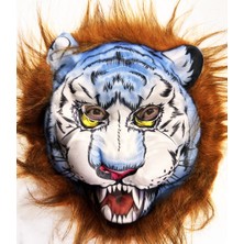 Tuncel Store Kahverengi Saçlu Köpek Kurt Kaplan Maskesi Peluş 34 (5389)