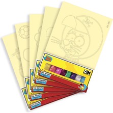 Artikel Kral Şakir ve Ailesi Tuz Boyama Oyunu 5 li Set -2 , Eğitici Aktivite , Kum Boyama Oyunu TB-018