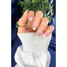 Artikel Lavanta Tırnak Dövmesi, Tırnak Tattoo, Nail Art, Tırnak Sticker