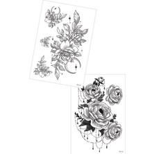 Artikel 2'li Geçici Dövme Seti,geçici Tattoo ,vücut Dövme,kol Bilek Dövme,boyun Dövme,sırt Dövme