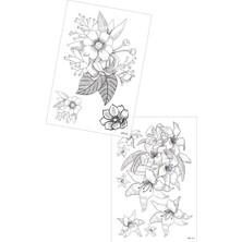 Artikel 2'li Geçici Dövme Seti,geçici Tattoo ,vücut Dövme,kol Bilek Dövme,boyun Dövme,sırt Dövme