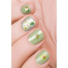 Artikel Avokado Tırnak Dövmesi, Tırnak Tattoo, Nail Art, Tırnak Sticker
