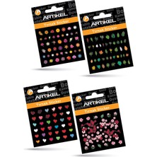 Artikel 4'lü Tırnak Sticker Seti-1