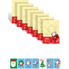 Artikel Noel Baba ve Yılbaşı Tuz Boyama Oyunu Seti 7 'li , Eğitici Aktivite , Kum Boyama Oyunu TB-033
