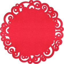 Empressco Kırmızı Keçe Yılbaşı Süsleri Amerikan Servisi, 2'li Set, Renkli, Şık ve Eğlenceli