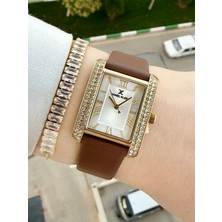 Daniel Klein Kordonu Kahverengi Kadın Kol Saati ve Bileklik