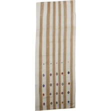 Kilim Antik El Dokuma Pamuklu Yörük Yolluk Kilim 0438 - Yeni - Çok Renkli