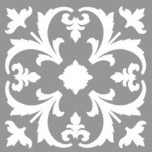 Artikel Karo Orchid Stencil Tasarımı 30 x 30 cm