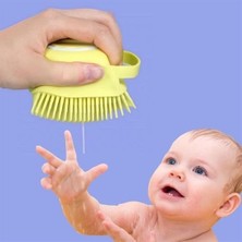 ForWhat Büro Ev Ofis Duş Keyfi Için Esnek Silikon Jel Hazneli Masajlı Banyo Kese Lifi