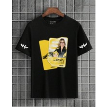 Lovver Manifest Amatör Şarkısı Esin   Özel  Tasarım  Pamuklu Premium Baskılı  Nefes Alan  Kumaş  Siyah  Yetişkin Çocuk Tişört