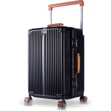 Zeplin Boxy Pc Policarbon Orta Boy Valiz Siyah-Kahve