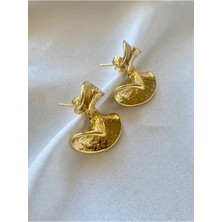 H&S Aksesuar Gold Burgu Küpe