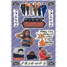 One Little Happiness Friends Laptop Notebook Tablet Sticker Seti-