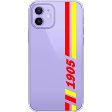 3gen Case Iphone 12 & Iphone 12 Pro Uyumlu Desenli Şeffaf Silikon Kılıf