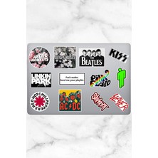 One Little Happiness Müzik Temalı Laptop Sticker 12 Adet