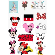 One Little Happiness Miki Temalı Baskılı Özel Tasarım Sticker Seti 14'lü