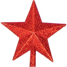 Empressco Yılbaşı Çam Ağacı, Kırmızı Yıldızlı, Şık ve Parlak Dekorasyon Süsleme