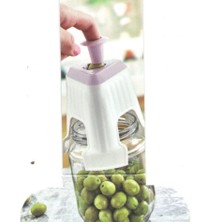 Zeytin Çizme Aparatı Ahşap Kesme Makinesi Renkli Parmaklık Hediyeli 10 x 10 cm