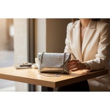 Marco Black Gümüş Kadın Omuz ve El Çantası