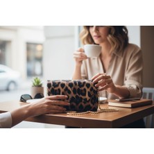 Marco Black Leopar Kadın Omuz ve El Çantası