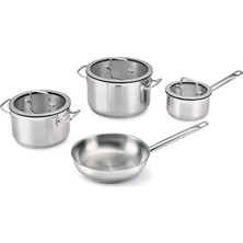 Berghoff Hotel Downdraft 7 Parça 18/10 Paslanmaz Çelik Tencere Seti