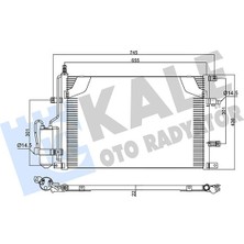 Kale Klima Radyatörü Volvo S60 I 384 2.0t 00-10 S80 I 184 2.0t 98-06 V70 Iı 285 2.4 01-07 XC70 I Cross Country 295 2.5t Xc Awd 02-07 Kurutucu Ile Brazıng Al-Al 655X436X22