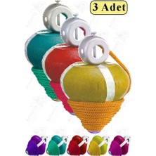 Artlantis Ahşap Topaç 3 Adet Renkli Kaliteli Ahşap Topaç Ipli Dönene Zilli Ağaç Topaç Nostaljik Oyuncak Geleneksel Okul Öncesi