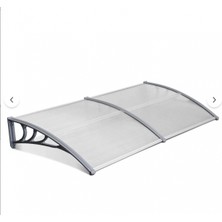 Kapı Pencere Üstü Pratik Sundurma 200 x 80 Şeffaf
