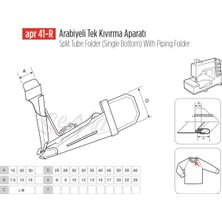 Empressco 50X20MM Tek Kıvırma Aparatı, Arabiye Uygulaması, Dayanıklı ve Pratik Kullanım