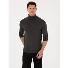 Cacharel Füme Slim Fit Pamuk Karışımlı Balıkçı Yaka Basic Triko Kazak 50318678 VR058