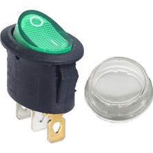 SanalAMCA Store IC-134A Yuvarlak Işıklı Su Geçirmez Kılıflı 3p On-Off Anahtar