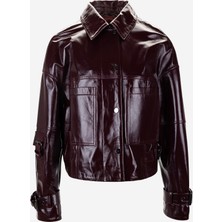 Valmenti Kadın Hakiki Deri Bordo Deri Mont 616 Z-4043 Bn Derımont SK25/26 Bordo Zeno Zıg